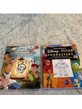 Excellent Condition Bundle of 2 Learn to Draw Disney Books